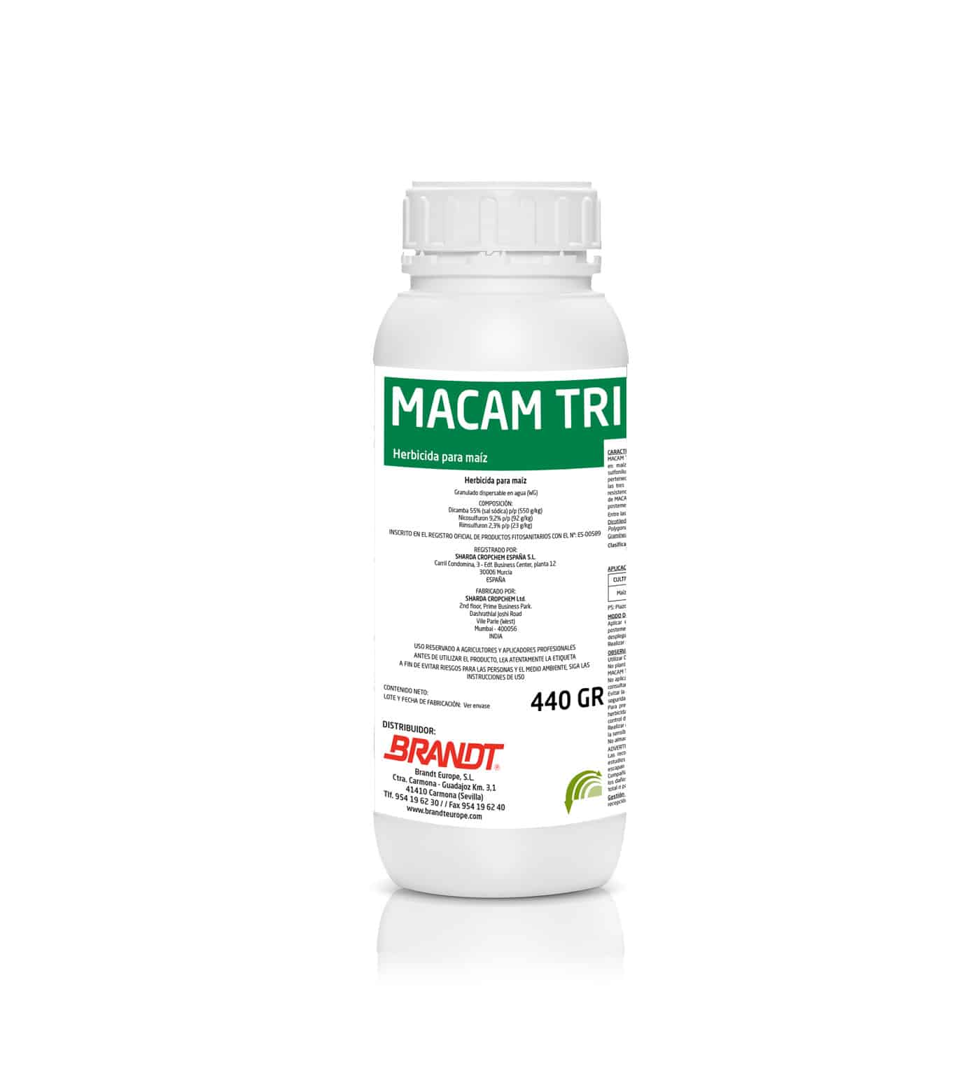 Herbicida para gramíneas BRANDT MACAM TRIPLE