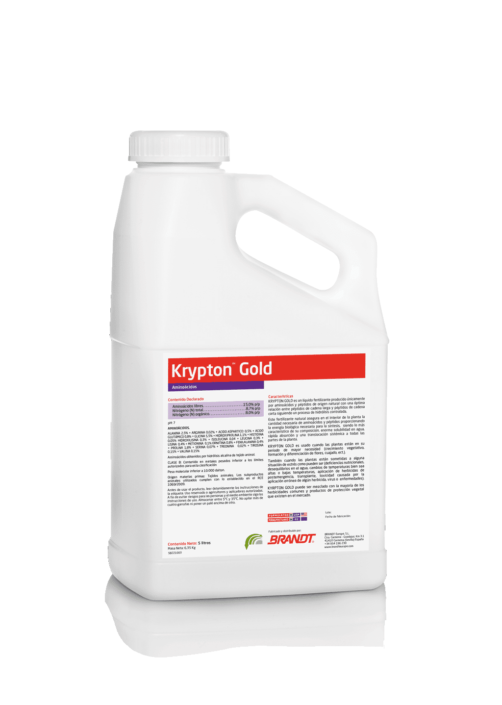 Biostimulante de aminoácidos libres BRANDT Kypton Gold